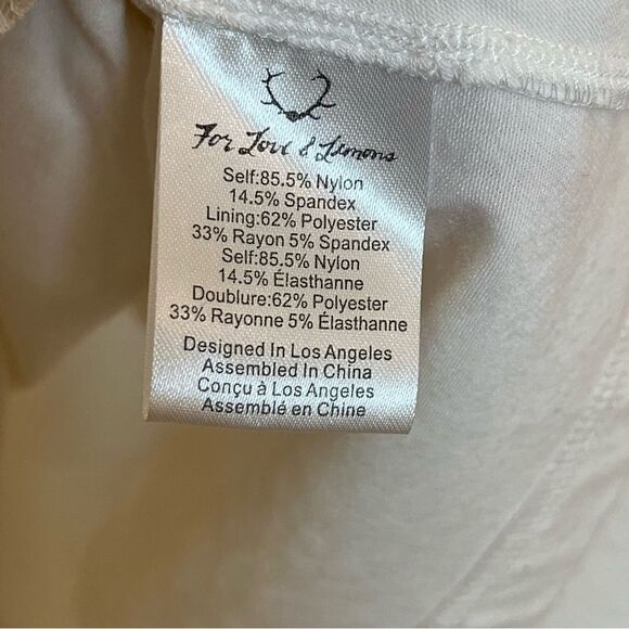 For Love & Lemons Lulu Lace Mini Dress in Off White size XS - Picture 9 of 11